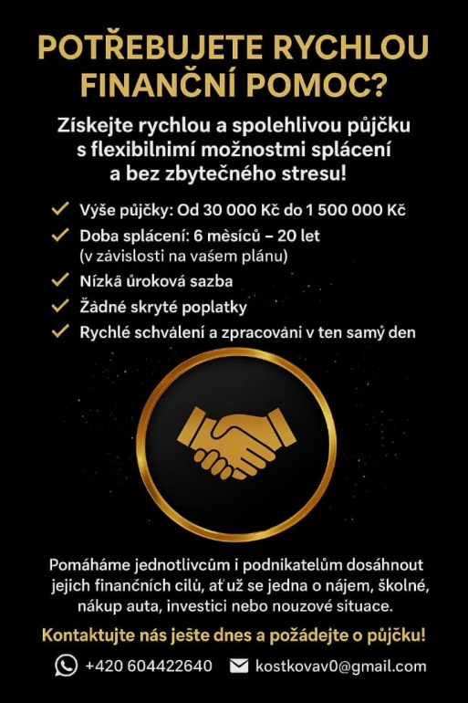 Snadná finanční podpora, když ji nejvíce potřebujete