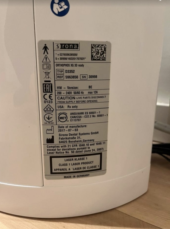 Sirona Orthophos XG (3D. Ready)