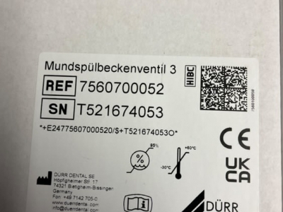 Dürr Dental Mundspülbeckenventil MSBV 3