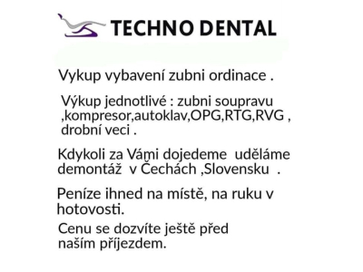 Kupim použité zubarske vibaveni ordinace
