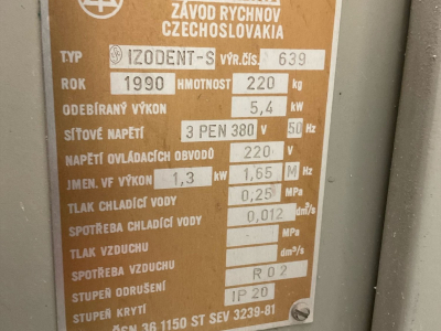 Ivomat Izodent-S ZEZ Praha (1990) — Brno