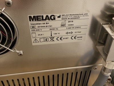 Autokláv Melag 44b+