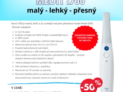 Intraorální scanner MEDIT i700,50% sleva