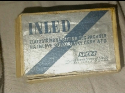 zlatostříbrná slitina sec. 