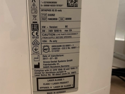 Sirona Orthophos XG (3D. Ready)
